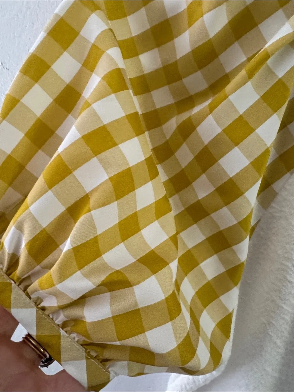 Anthropologie Sunday in Brooklyn Blair Yellow and White Top Sz XS